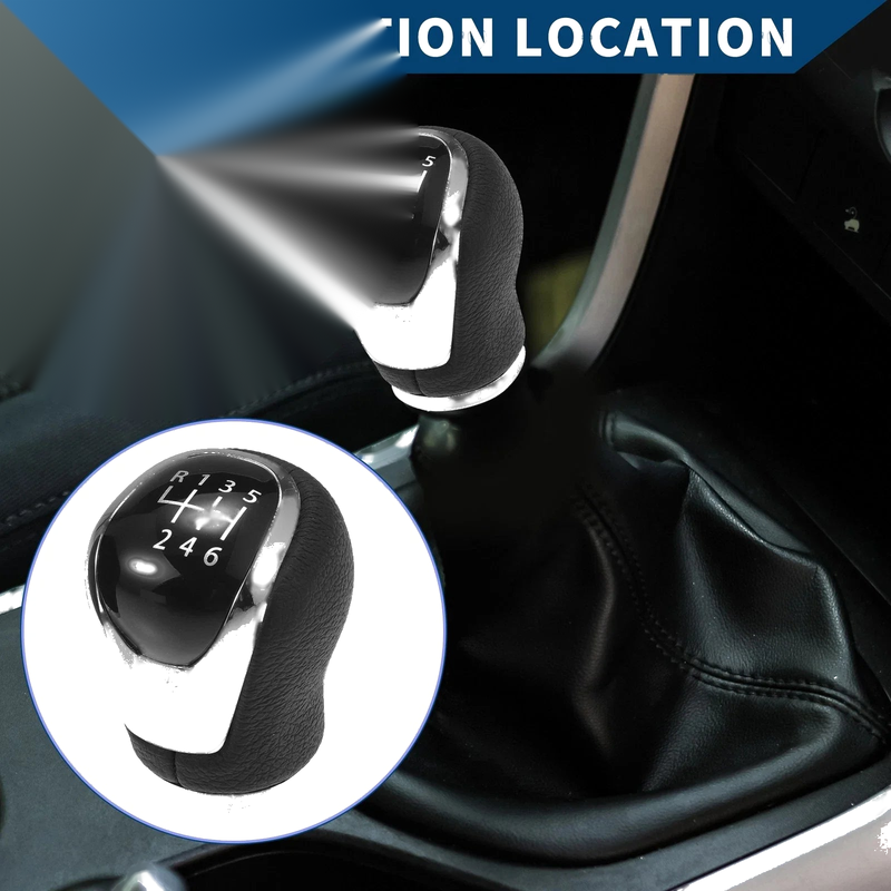 Nissan Qashqai J11 (2013-2022) Black 6 Speed Manual Gear Shift Knob