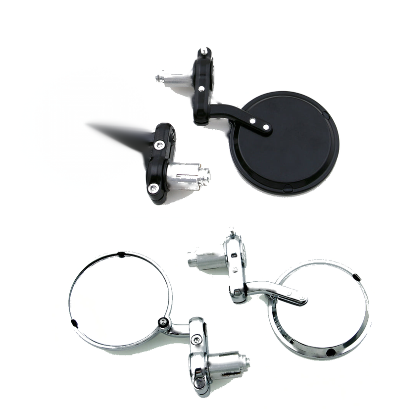 Universal Motorcycle bike 1'' Bar End Rear Side View Mirrors Cafe Racer Generic