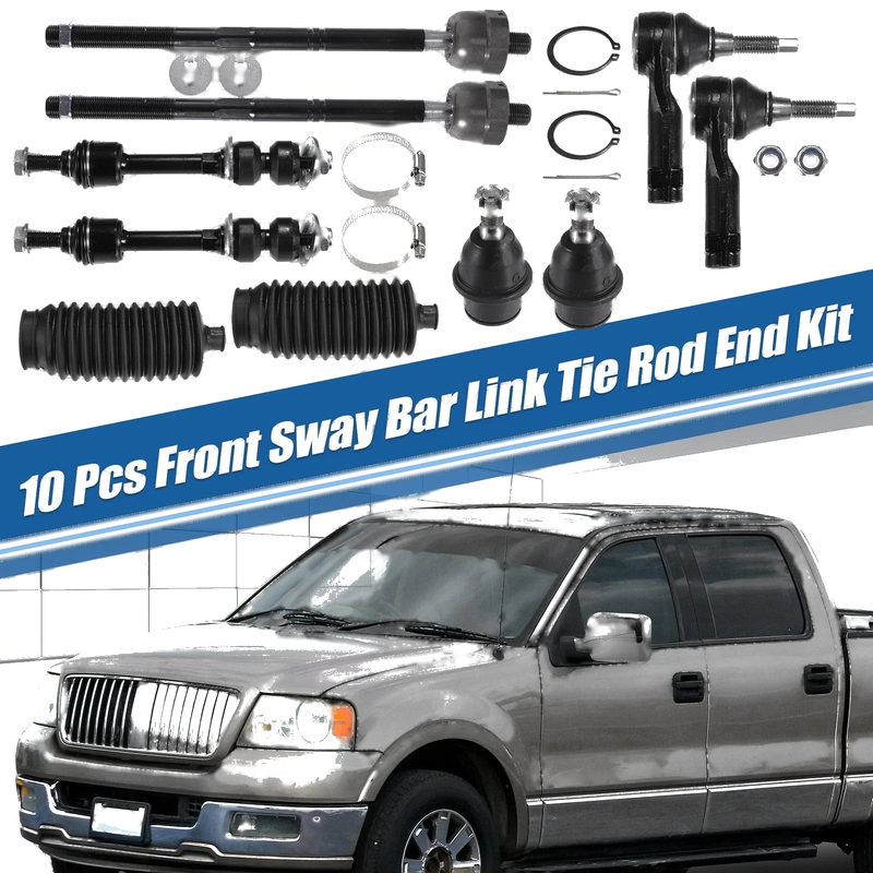 Ford F-150 10 Pcs Sway Bar & Tie Rod Kit (2004-2023)