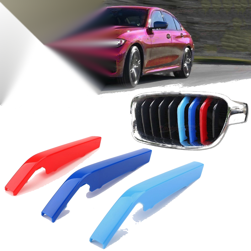 BMW 3 Series (2019-2022) Tri-Colour Trim Grille Cover Strips