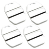 Car Model 4 x Chrome Stainless Steel Door Lock Striker Covers