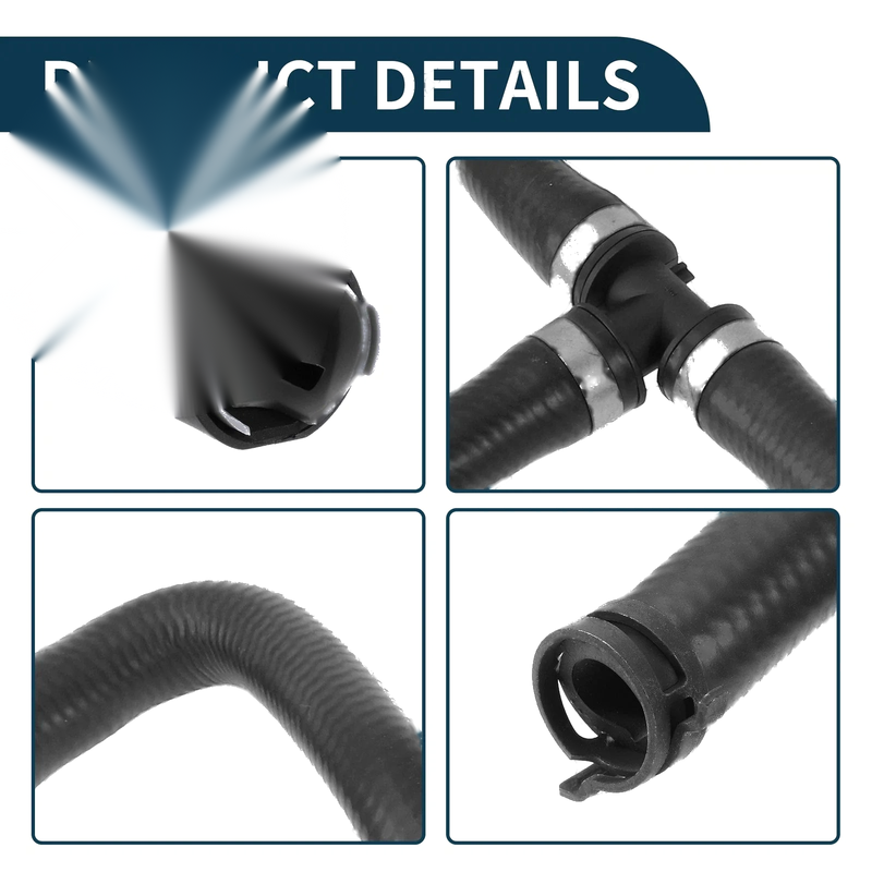 Ford Edge 2.0L (2015-2023) 1 x Rubber Radiator Hose Heating Water Pipe