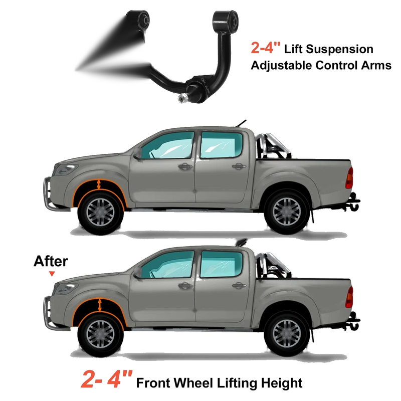 Ford F150 (2004-2022) w / Ball Joint Lift Kit Front Upper Control Arm 2 x