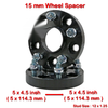 Nissan 350Z, 370Z, Silvia, Skyline 2 x 15mm Hub Centric Wheel Spacers (2002-2023)