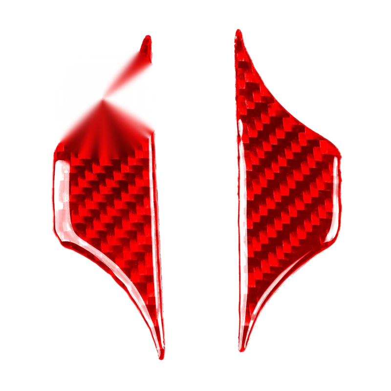 Hyundai Veloster JS Carbon Fiber Red Water Cup Holder Cover Trim (2019-2023)