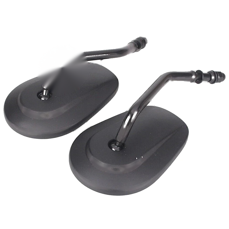 Harley Street Bob 2 x Oval Universal Motorcycle Rear View Mirrors (2007-2023)
