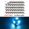 Various Vehicles () 50 x T10 5-SMD 5050 Ice Blue LED Light Bulbs