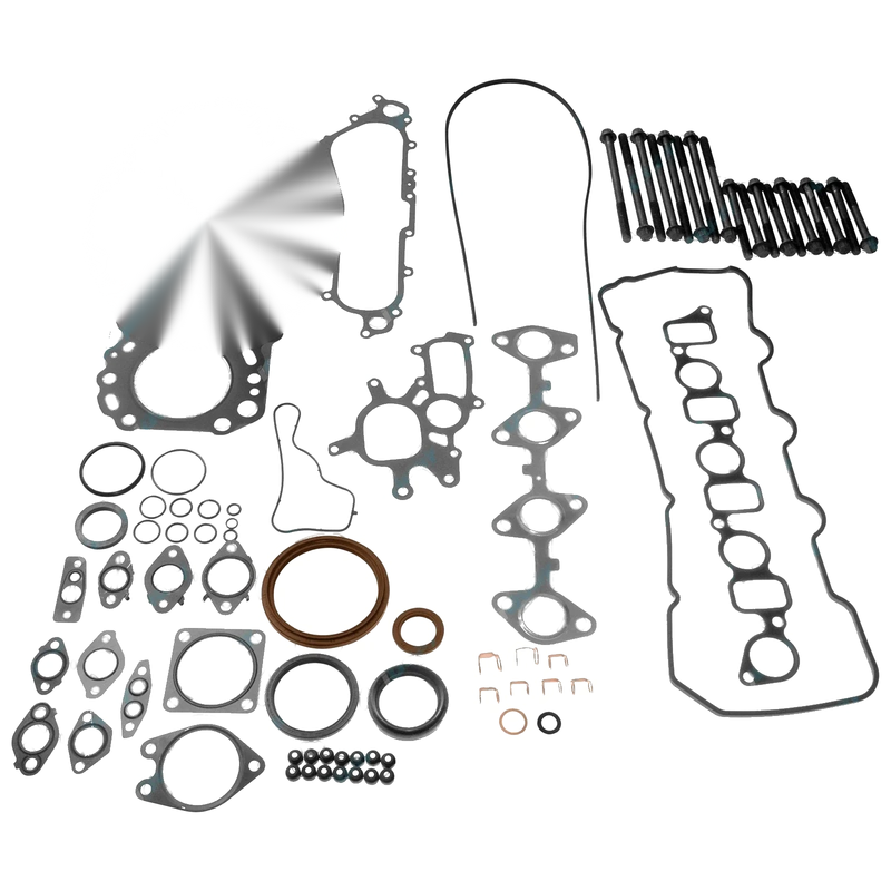 Hilux KUN16 KUN26 4cyl 3.0L 1KD-FTV Full Engine Gasket Kit + Head Bolt Set
