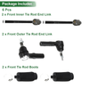 Dodge Dakota 6pcs Front Suspension Kit Tie Rod Ends with Boots (2005-2011)
