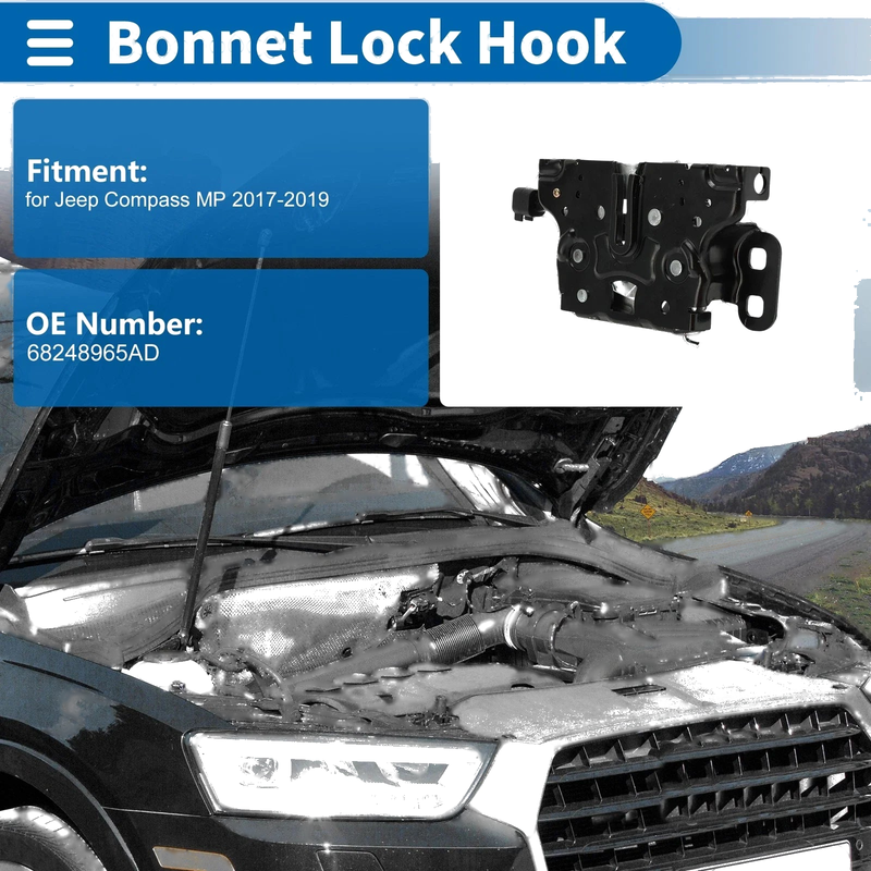 Jeep Compass MP (2017-2019) - 1 x Quality Replacement Hood Latch Assembly