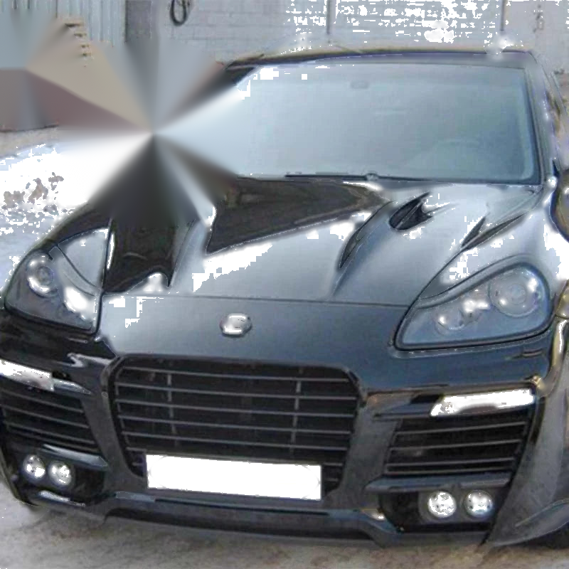 Porsche Cayenne 957 LCI 2007-10 Real Carbon Fiber Headlight Ring Cover Trim