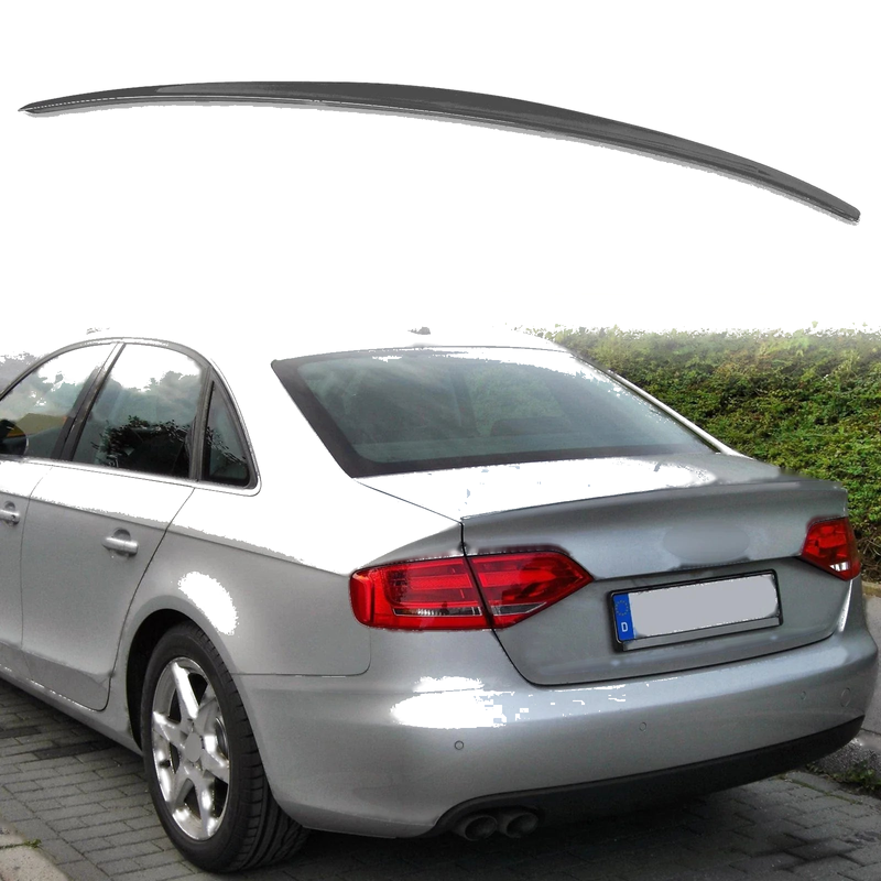 Audi A4 B8 Sedan 2008-2016 Monsoon Gray ABS Boot Spoiler
