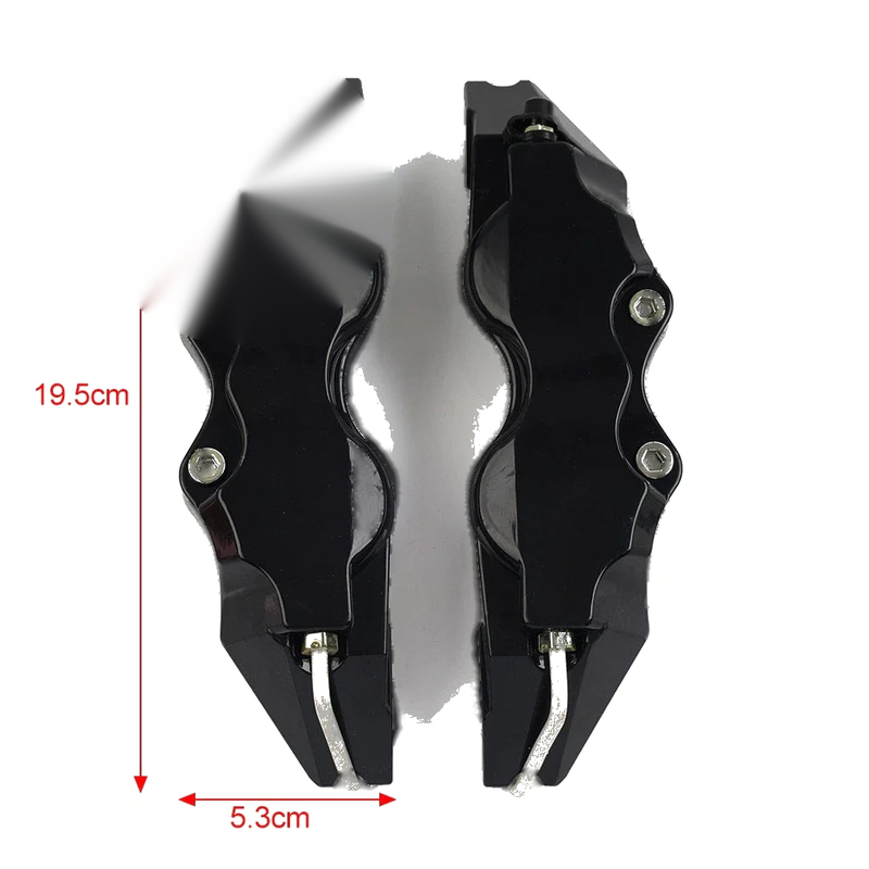 Blue Universal Small 3D Style Car Auto Disc Brake Caliper Covers Set