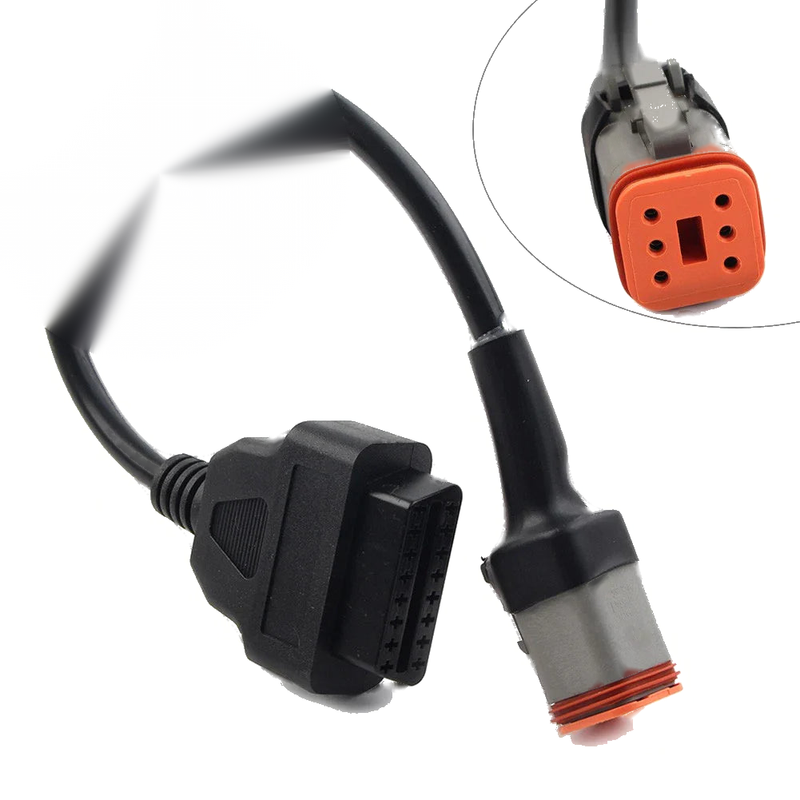 Harley Davidson 6Pin to OBD2 Diagnostic Tool Adapter Cable