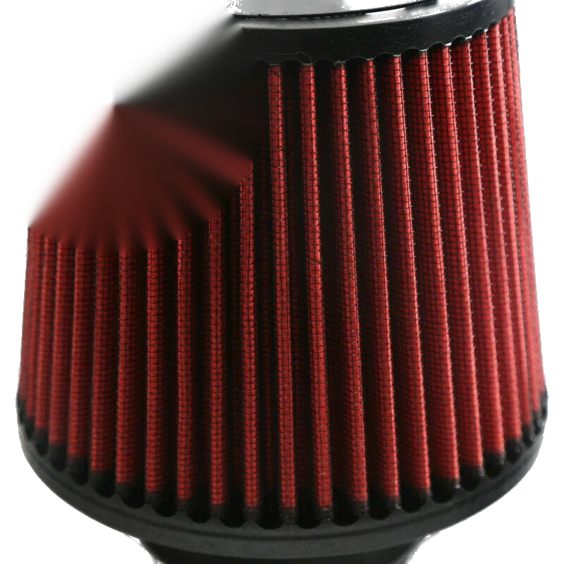 Red Vehicle Model 4" High Performance Cold Air Intake Cone Dry Filter