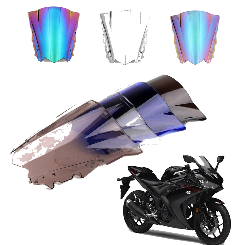 Yamaha YZF-R25 (2014-2016) YZF-R3 (2015-2018) 7 Color Generic Windshield Windscreen