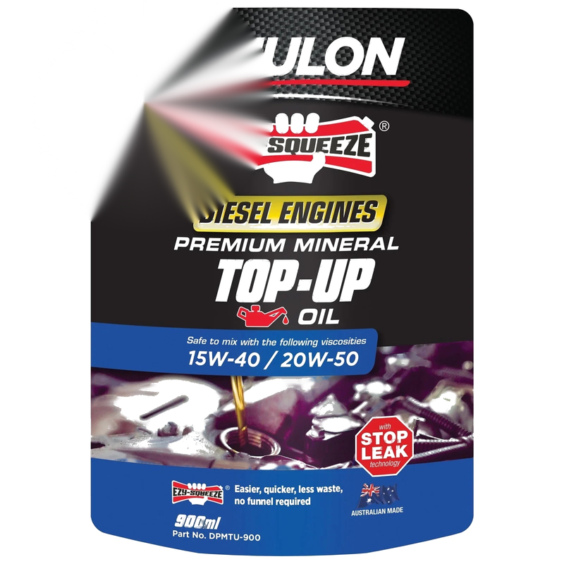 Nulon Diesel Engine Premium Mineral Top-Up Oil 900ml DPMTU-900 EZY-SQUEEZE