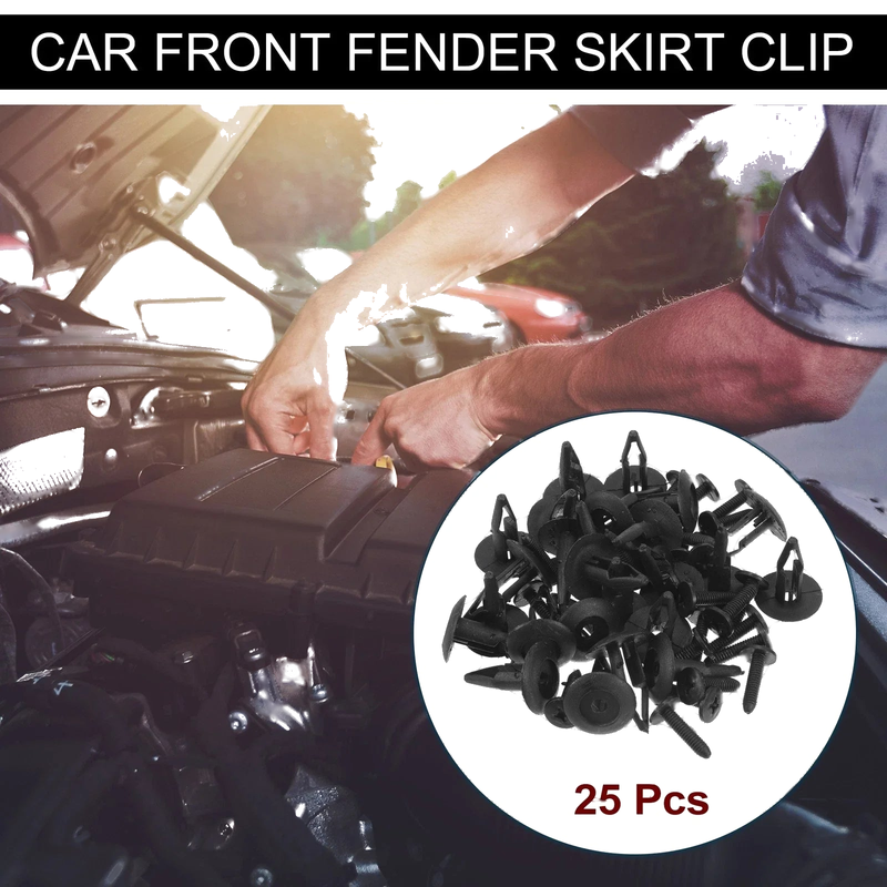 Ford Edge, Escort (2007-2014, 1981-2003) 25 Pcs Front Fender Skirt Clips