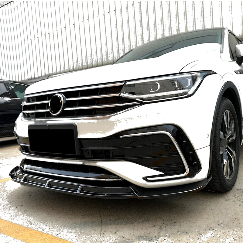 VW Tiguan R Line Front Bumper Spoiler Lip Kit (2021-2023)