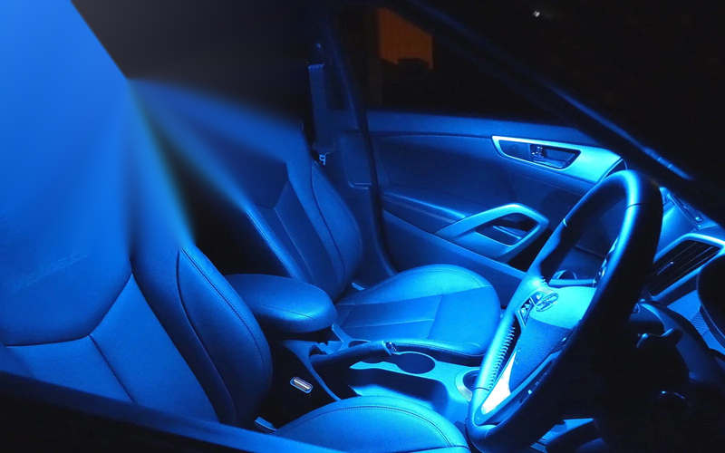Ford FG FGX Falcon UTE Icy Blue LED Interior Light Conversion Kit (2014-2016)