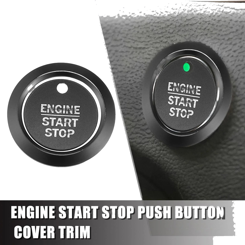 Ford F-150 (2016-2021) Black Engine Start Stop Button Cover Kit