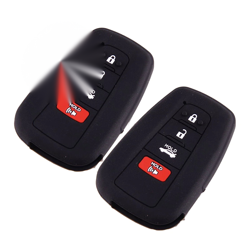 Camry Highlander Corolla 4-Button Remote Cover Case Keychain (2018-2023)