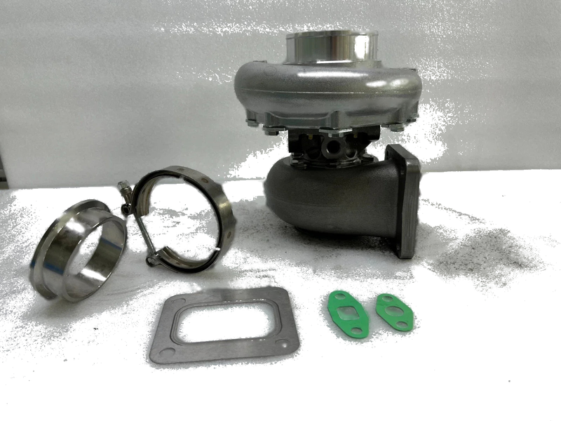T76 T4 () Flange .96 A/R V-band .80 A/R Cold T04E T04 Turbocharger