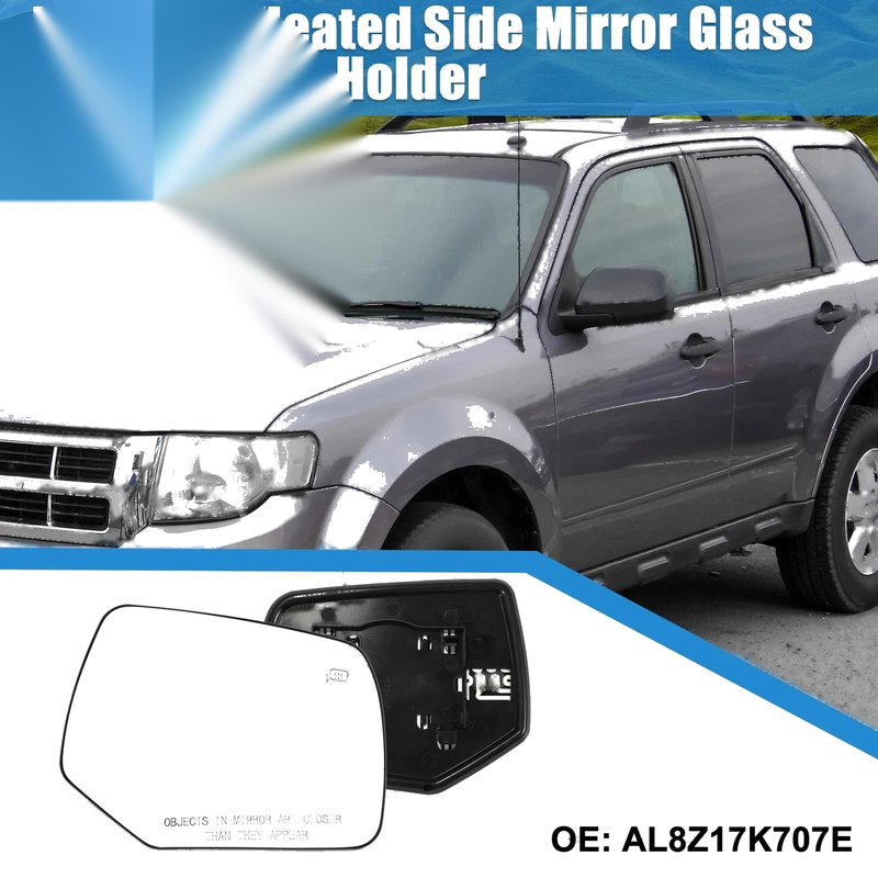 Ford Escape Heated Right Side Rearview Mirror Glass (2008-2012)