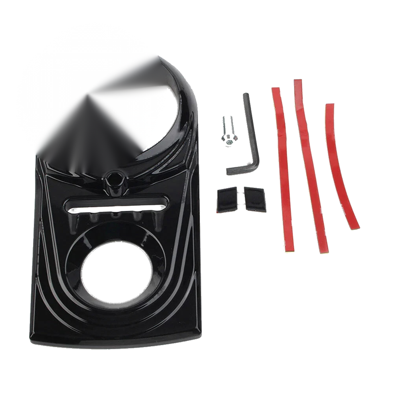Harley Softail FLSTC & Street Glide Black Dash Panel Insert Cover Trim (2000-2023)