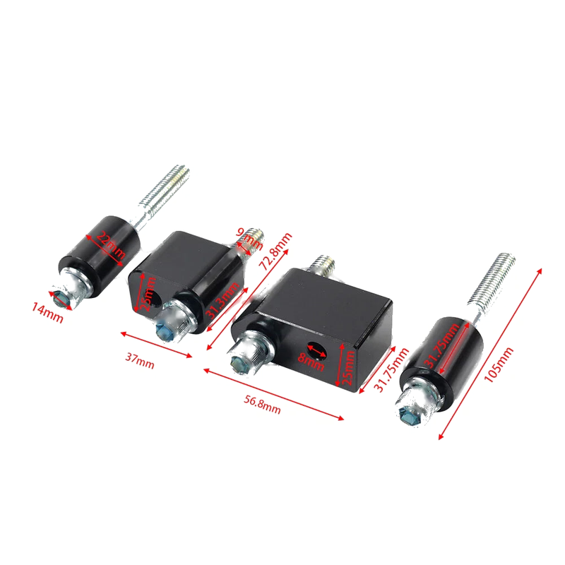 Harley Road Street Glide 1 1/4" Driver Floorboard Extenders (2006-2023)