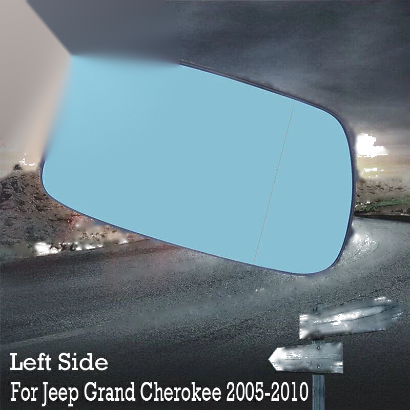 Jeep Grand Cherokee Heated Anti-Fog Rearview Mirror Glass LH (2005-2010)