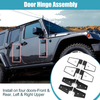 Jeep Wrangler JK (2007-2018) Stainless Steel 8pcs Car Door Hinge Kit w/ Bolts