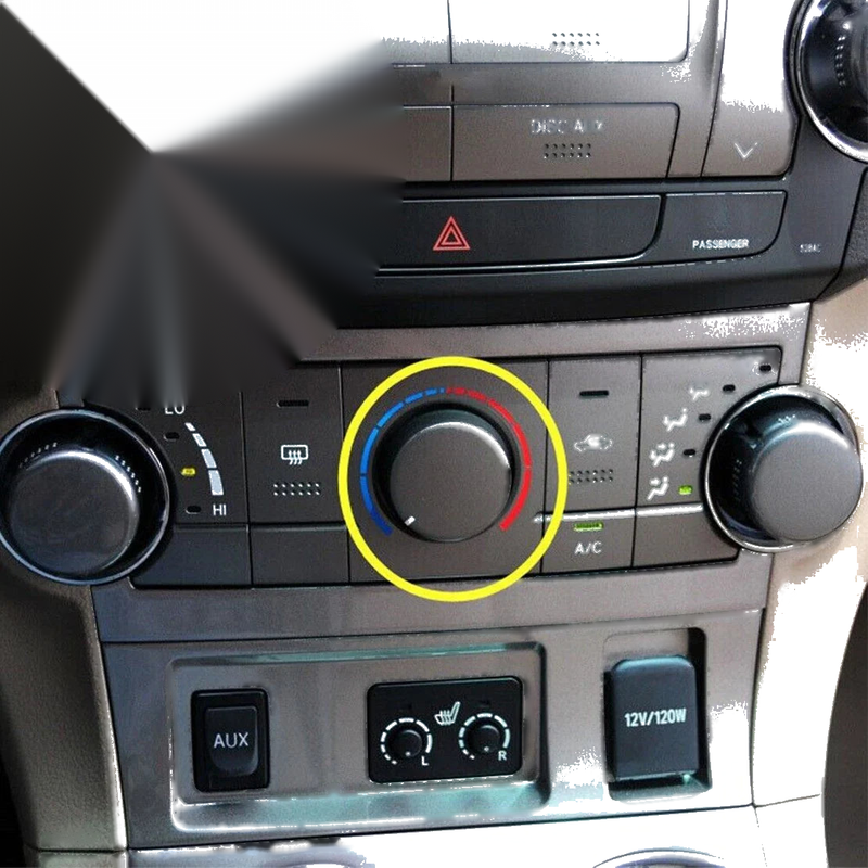 Toyota Highlander Air Conditioning Control Knob Cover (2009-2013)