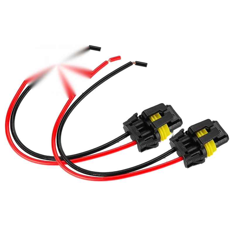 Audi A6 2 x 9012 HIR2 Headlight Bulb Plug Connector Harness (2012-2018)