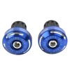 Dirt Bike - Blue CNC Handlebar Grips & End Cap Plugs