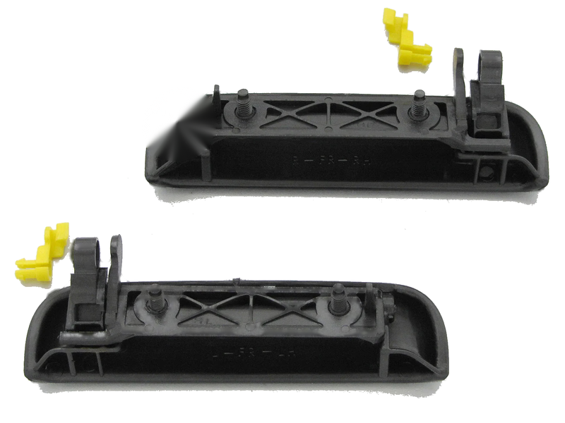 1995-2000 Toyota Tercel Soluna Black Front Outer Door Handles (2 x)