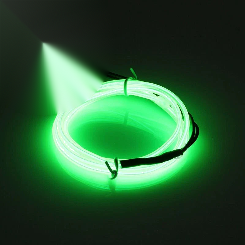 Decor + Controller 2M Green Neon LED Light Glow EL Wire String