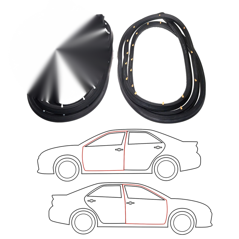 Datsun Sunny Sentra Hatchback KB11 Tsuru 1983-1986 Door Weatherstrip Seal Set