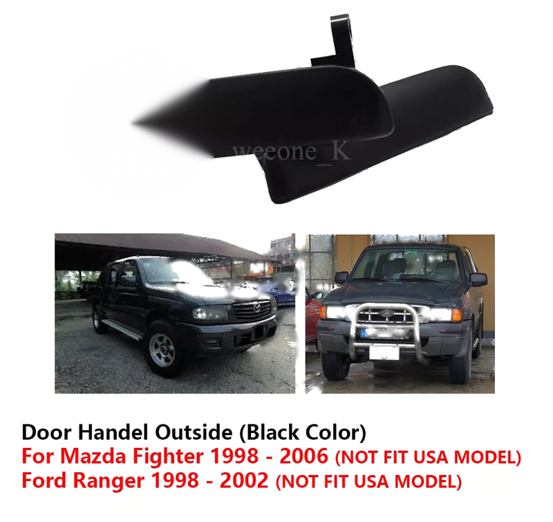 Mazda Fighter, Ford Ranger Black Door Handle RH/LH (1998-2006)
