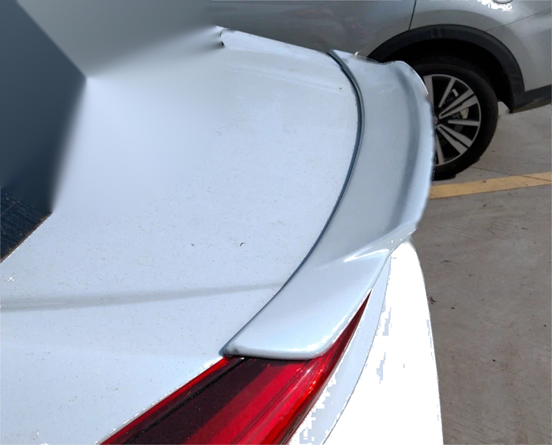 Honda Civic Sedan 4DR Pearl White Highkick Duckbill Spoiler (2016-2021)