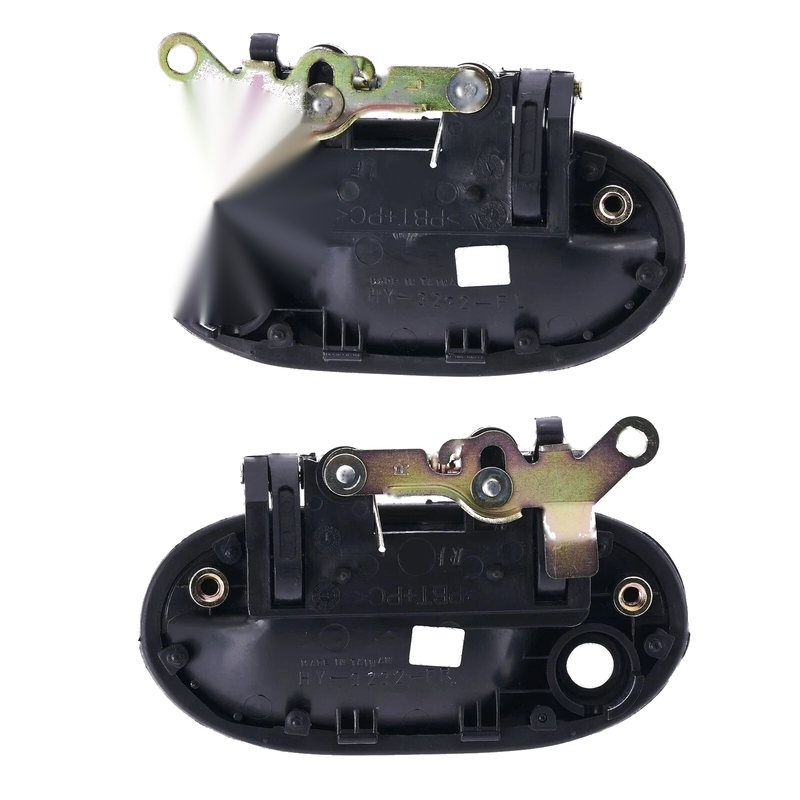 Hyundai Excel X3 (1997-2000) Black Front Rear Outer Door Handle Set of 4