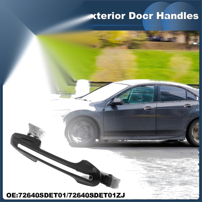 Honda Accord (2003-2007) Silver Tone Rear Right Exterior Door Handle