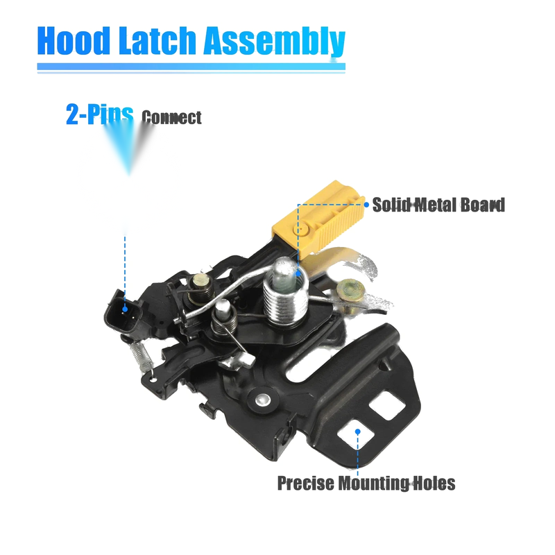 Ford Fusion (2013-2018) Black Hood Latch Lock Front Left