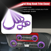 Ford Bronco 6 x Purple Aluminum Alloy AC Control Knob Covers (2021-2022)