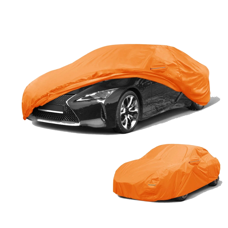 Lexus LC (2018-2023) - Orange 210D-PU Waterproof All Weather Car Cover
