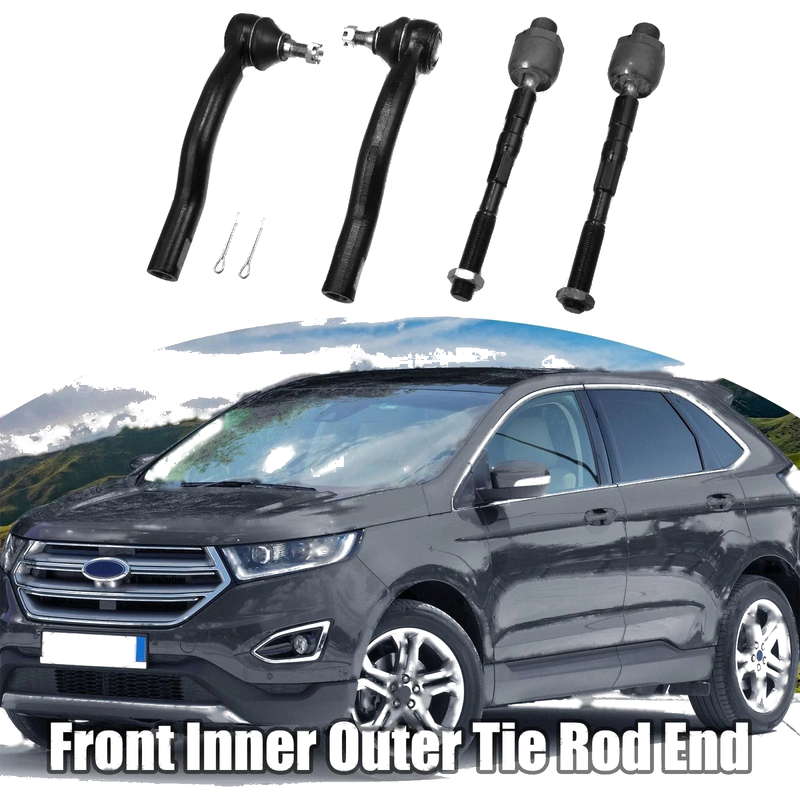 Lincoln MKX, Ford 4 x Front Inner Outer Tie Rod End Link Kit (2007-2015)