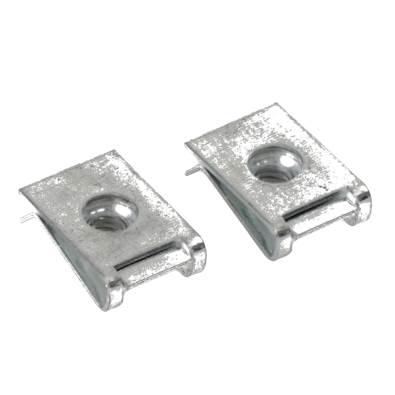 Sheet Metal Trim Clamps 10 x M6 Galvanized Snap Nuts (No Year)