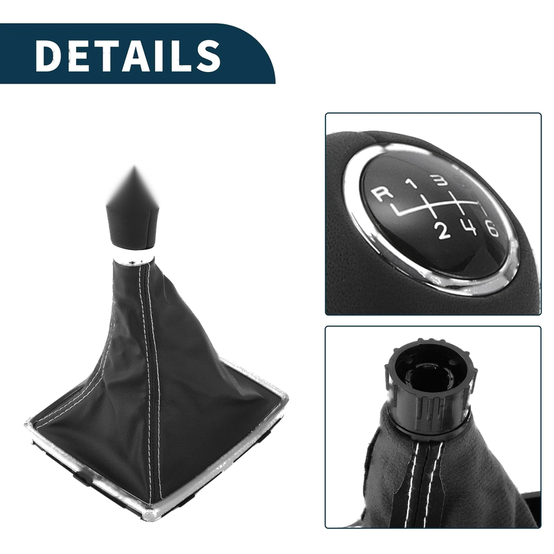 Mercedes-Benz C-Class 6 Speed Manual Gear Shift Knob & Cover (2001-2007)