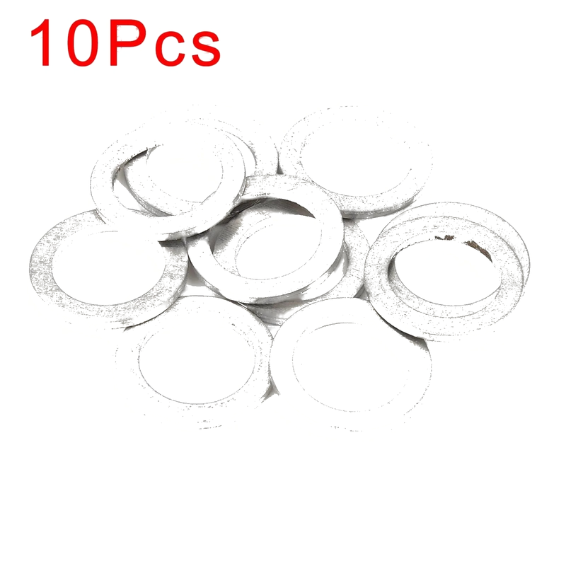 Honda 10 x M18 Silver Tone Oil Drain Plug Gaskets (90471-PX4-000)