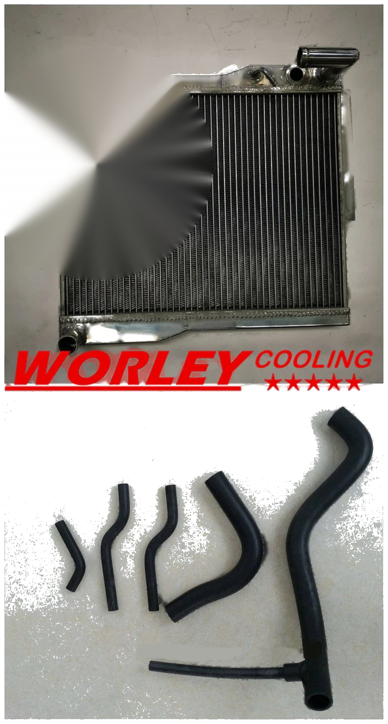 MG MGB GT / ROADSTER 5ROWS Aluminum Radiator + Black Hose (1977-1980)